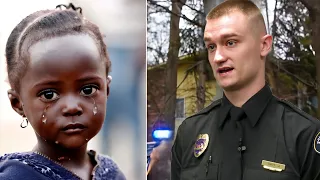 Black 10-year-girl Opens Door To Cop, Then He Bursts Into Tears When She Says Why She's There!