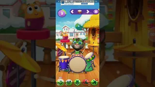 my talking Tom 2 playing with drums 😺
