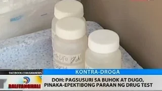 BT: DOH: Urine drug test, pinaka-karaniwan, mabilis at praktikal
