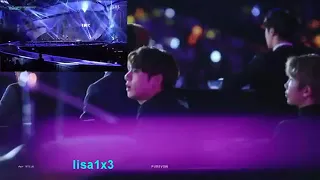 161226 BTS Jungkook reaction to BLACKPINK @SBS Gayodaejun 2016