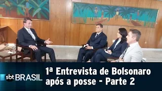 Jair Bolsonaro concede ao SBT a primeira entrevista após posse - Parte 2 | SBT Brasil (03/01/18)