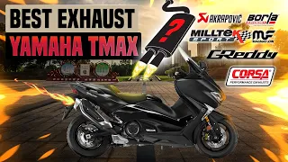 Yamaha TMAX Exhaust Sound🔥 Akrapovic,Stock,Turbo,Review,Upgrade,Mods,Yoshimura,SC Project,Mivv,GPR+