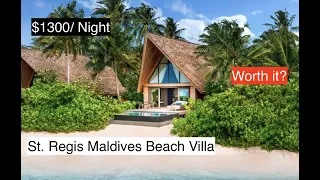 St regis Maldives Beach 1 Bedroom Villa