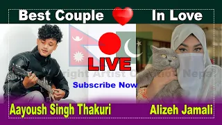 Live Aayush Singh Thakuri and Alizeh Jamali Tiktok Live Full Video 24 April 2023 ArtistCreationNepal