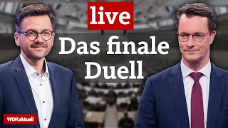 Live: TV-Duell zur Landtagswahl NRW 2022: Wüst und Kutschaty auf der Zielgeraden | WDR aktuell