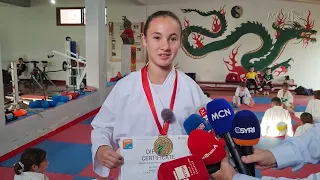 Kampione e Ballkanit në karate / 11-vjeçarja nga Lushnja fiton garën mes 13 shteteve