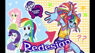 My MLP Equestria Girls redesigns! (PART ONE)