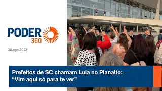 Prefeitos de SC chamam Lula no Planalto: “Vim aqui só para te ver”