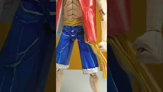 How to make paper action figure  Monkey D luffy #anime #onepieceluffy