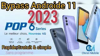 TECNO POP6 GO/POP 6 PRO BE6/BE6J android 11 Frp Bypass 2023 Android 11 Without PC