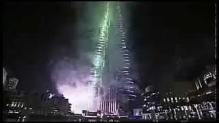 Burj Khalifa, Downtown Dubai 2015 New Year's celebration fireworks 2015 HD