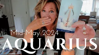 AQUARIUS : Truth Bomb - *Are You Out Of Your F*ing MIND?* | Mid May 2024 Zodiac Tarot Reading