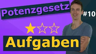 Potenzgesetze - Terme zusammenfassen | einfache Aufgaben mit Lösungen | #10