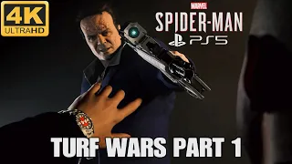 Spider-Man Remastered PS5 | Turf Wars Full Walkthrough Part One | Performance RT Mode 4K HDR 60FPs