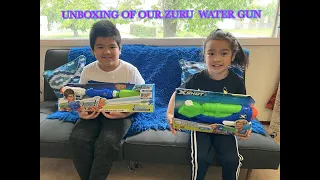 UNBOXING THE ZURU X-SHOT WATER GUN | braydenbrycetv