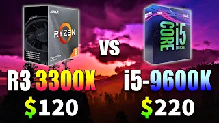 Ryzen 3 3300X vs Core i5 9600K | PC Gameplay Benchmark Test