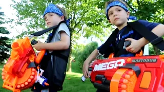 Nerf Blaster Battle Payback Time 8:  Biggest Blasters for Kids