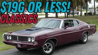 Classic Cars for Sale! The Affordable Classic Car Prices are $19,900 or Less | All are Drivable