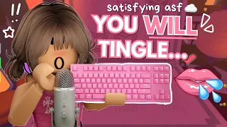 (roblox asmr ✨) MOUTH SOUNDS AND KEYBOARD TAPS 😴 *SO TINGLYY*