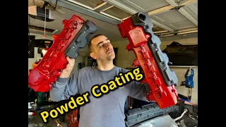 At Home Powder Coating Valve Covers