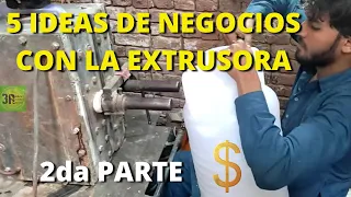 5 ideas de negocios exitosos con la extrusora y el reciclaje