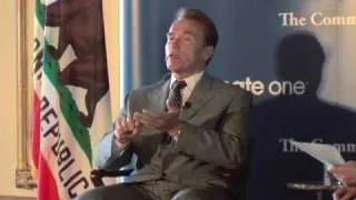 Gov. Schwarzenegger to His Kids: Hurry Up In There!