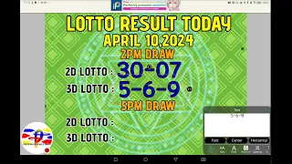 SAMPLE VIDEO| LOTTO DRAW RESULT TODAY