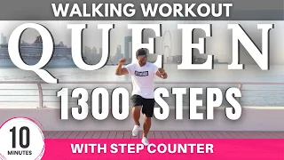 Queen Walking Workout | 10 minute 1300 steps at home