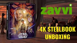 Star Wars The Phantom Menace Zavvi Exclusive 4K Ultra HD Steelbook Unboxing