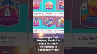 How to get ford mustang Mach-E in fh5