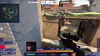 CS:GO Astralis vs SK DUPREEH INSANE 1v4 AWP CLUTCH! DUPREEH INSANE CRAZY AWP 1v4 CLUTCH