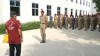 Full practice NCC drill contingent