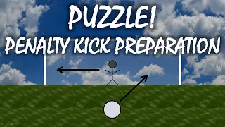 What's the Best Penalty Kick Preparation? A Game Theory Puzzle