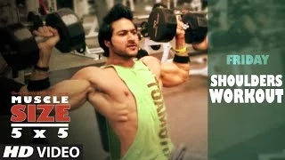 Friday : SHOULDERS WORKOUT | "MUSCLE SIZE 5x5" PROGRAM by Guru Mann