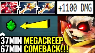 WTF XIN +1100 DMG! Crazy Deso Lv2 + Rapier Ember Mega Creeps Epic 67min Comeback Top Rank Dota 2