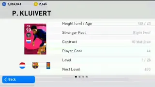 eFOOTBALL PES2021 MOBILE| SIGNING FC BARCELONA ICONIC MOMENT P. KLUIVERT |