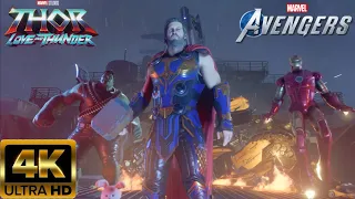 Thor Saves The Avengers with Love and Thunder Outfit - Marvels Avengers Game