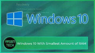 Windows 10 With The Smallest Amount of RAM | Windows Test