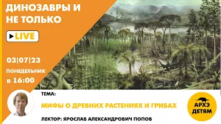 Занятие "Мифы о древних растениях и грибах" кружка "Динозавры и не только" с Ярославом Поповым
