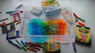 NO GLUE SLIME 📓🌈 how to turn your old school supplies into slime!!