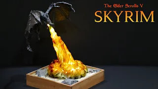 How to make a Dragon BREATHING FIRE // Polymer Clay Tutorial // Skyrim