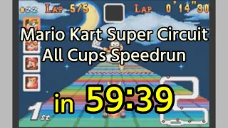 Mario Kart Super Circuit - All Cups (150cc) speedrun in 59:39