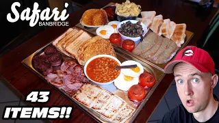 UNDEFEATED BELLYBUSTER BREAKFAST CHALLENGE (43 ITEMS!) | Northern Ireland's Biggest Breakfast