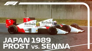 Ayrton Senna and Alain Prost's Championship Deciding Crash | 1989 Japanese Grand Prix