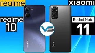 Realme 10 VS Xiaomi Redmi Note 11 4G | Xiaomi Redmi Note 11 4G VS Realme 10 | Realme 10