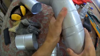 Воздуховоды для воздушного отопления от камина из алюцинка AlZn