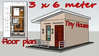 Tiny House Design (3x6 Meter) | Small House Design