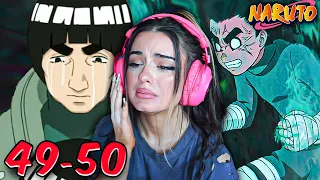 IM SHATTERED.. Rock Lee FORBIDDEN JUTSU | Episodes 49 & 50 |  NARUTO REACTION + REVIEW