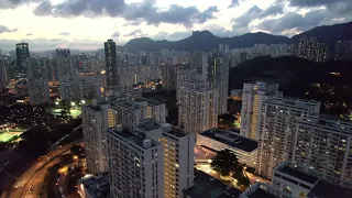 DJI Air 2s - Hong Kong Lion Rock at dusk 4K HDR