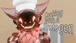cooking with a protogen (BLENDER ANIMATION)